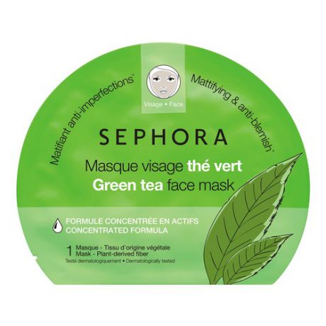 SEPHORA COLLECTION Маска для лица с зеленым чаем. Новая коллекция