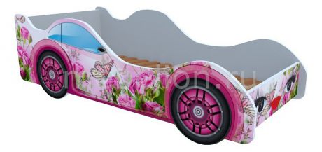 Кровать-машина Кровати-машины Бабочка в розах M015