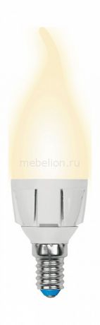 Лампа светодиодная Uniel E14 220В 7Вт 3000K LEDCW377WWWE14FRPLP01WH
