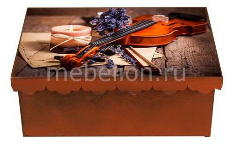 Шкатулка декоративная Акита (26х18х13 см) Скрипка 1826-17