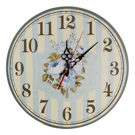 Настенные часы Акита (40 см) Пионы C40-16
