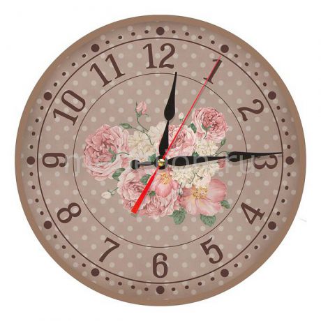 Настенные часы Акита (30 см) Розы AC31