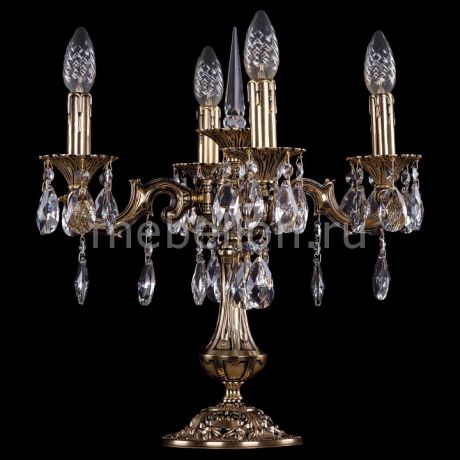 Настольная лампа декоративная Bohemia Ivele Crystal 1702L/4/CK125IV-45/A/GB