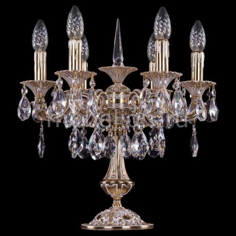 Настольная лампа декоративная Bohemia Ivele Crystal 1702L/6/CK125IV-45/A/GW