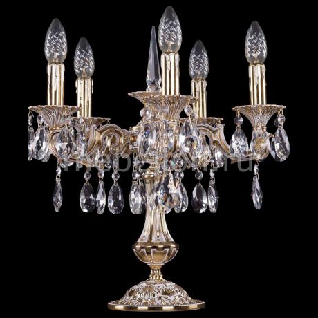 Настольная лампа декоративная Bohemia Ivele Crystal 1702L/5/CK125IV-45/A/GW