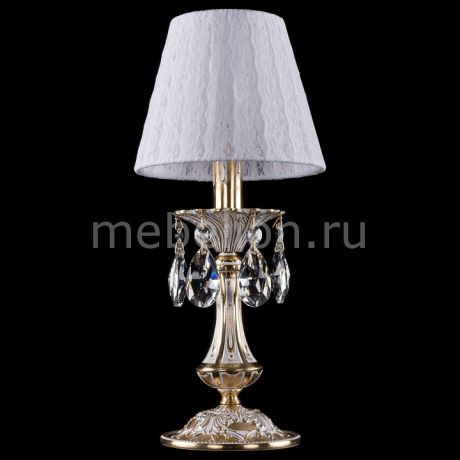 Настольная лампа декоративная Bohemia Ivele Crystal 1702L/1-30/GW/SH13-160