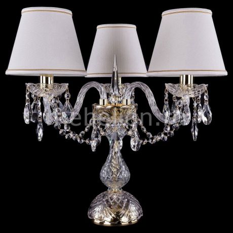 Настольная лампа декоративная Bohemia Ivele Crystal 1406L/3/141-39/G/SH40A-160