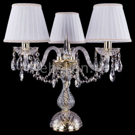 Настольная лампа декоративная Bohemia Ivele Crystal 1406L/3/141-39/G/SH2A-160