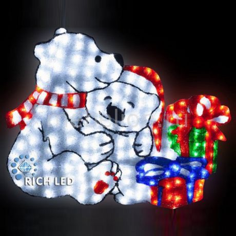 Панно световое (1.1x0.95 м) RichLED Мишки RL-A2D-01-110