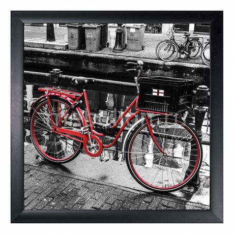 Панно Ekoramka (40х40 см) Красный велосипед 1721135