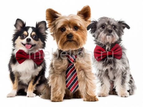 Панно Ekoramka (40х40 см) Собаки в галстуке 1728090К4040