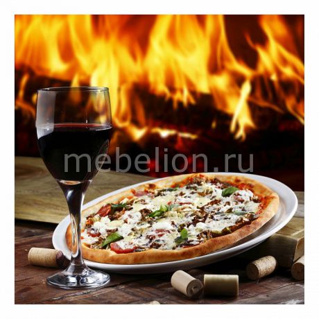 Панно Ekoramka (40х40 см) Вино и пицца 1744084К4040