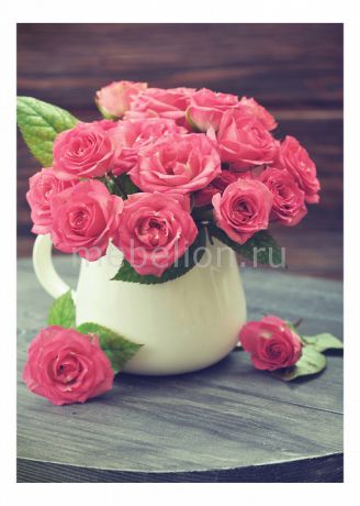Панно Ekoramka (50х70 см) Розы в кувшине 1727094К5070