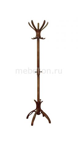 Вешалка напольная Мебелик Вешалка-стойка В-12Н средне-коричневая