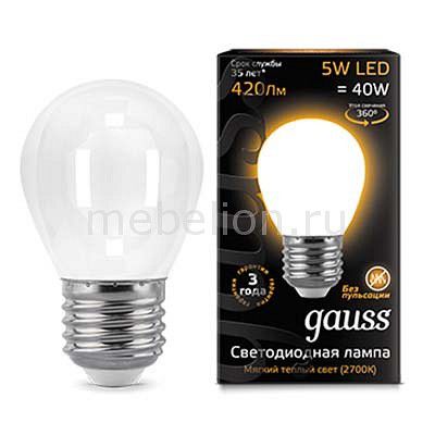 Лампа светодиодная Gauss E27 5Вт 150-265В 2700K 105202105