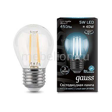 Лампа светодиодная Gauss E27 5Вт 150-265В 4100K 105802205