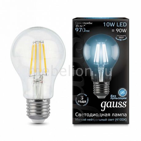 Лампа светодиодная Gauss E27 10Вт 185-265В 4100K 102802210