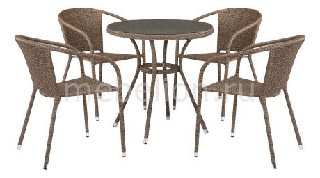 Набор уличный Afina T282ANT/Y137C-W56 Light Brown 4Pcs