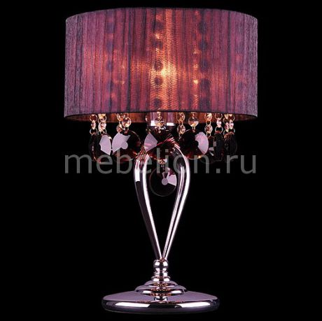 Настольная лампа Eurosvet декоративная 3153/1T хром/гранатовый Strotskis