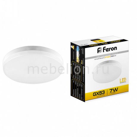 Лампа светодиодная Feron LB-451 GX53 7Вт 220В 2700 K 25831