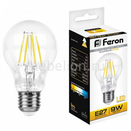 Лампа светодиодная Feron LB-63 E27 9Вт 230В 2700 K 25631