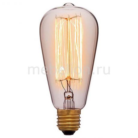 Лампа накаливания Sun Lumen ST64 E27 40Вт 240В 2200K 051-910