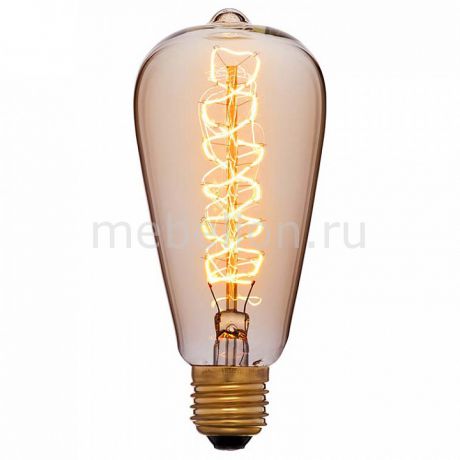 Лампа накаливания Sun Lumen ST64 E27 60Вт 240В 2200K 052-269