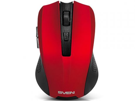 Мышь беспроводная Sven RX-345 красный USB
