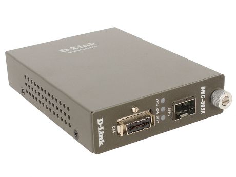 Медиаконвертер D-Link DMC-805X/A1A Медиаконвертер с 1 портом 10GBase-CX4 и 1 портом 10GBase-X SFP+
