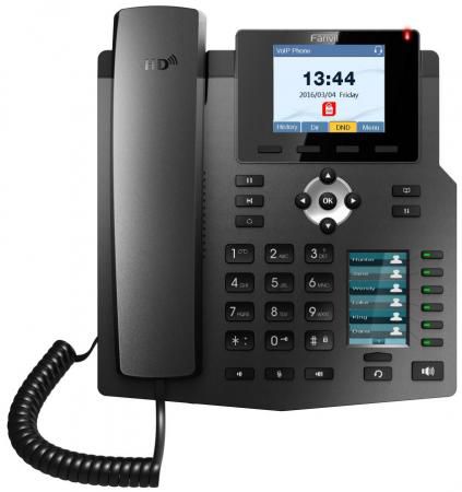 Телефон IP Fanvil X4G 4 линии 2x10/100/1000Mbps LCD PoE