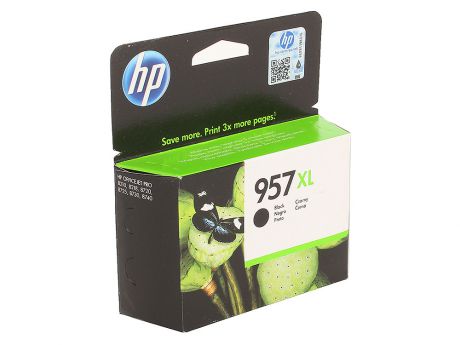 Картридж HP L0R40AE №957XL для МФУ HP OfficeJet 8720/8725/8730/7740, принтер 8210/8218. Чёрный. 3000 страниц.