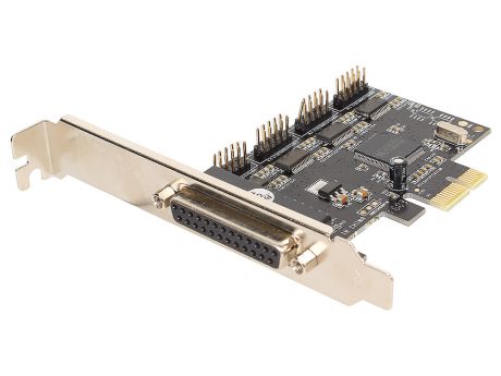 Контроллер ORIENT XWT-PE4S1PV2, PCI-E to COM 4-port + LPT 1-port (WCH CH384) oem