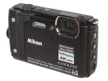 Фотоаппарат Nikon Coolpix W300 Black (16.0Mp, 5x zoom, 3.0", SDXC, Влагозащитная, Ударопрочная) (водонепроницаемый 30 метров)