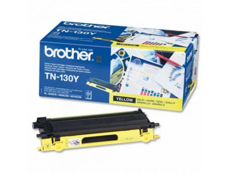 Тонер-картридж Brother TN130Y желтый, для HL-4040CN/HL-4050CDN/DCP-9040CN/MFC-9440CN (1500 стр)