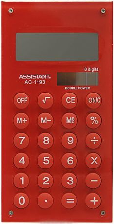 Калькулятор карманный Assistant AC-1193Red 8-разрядный AC-1193Red