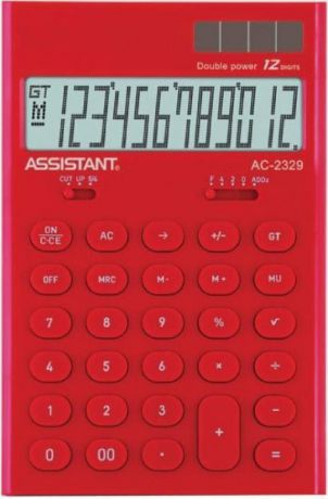 Калькулятор настольный Assistant AC-2329 12-разрядный AC-2329Red