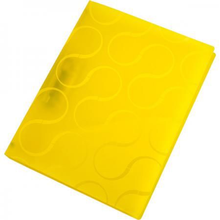 Папка с прижимным механизмом OMEGA, ф. А4, цвет желтый,материал полипропилен, плотность 450 мкр