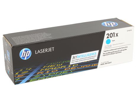 Картридж HP CF401X для LaserJet Pro M252n/M252dw, Голубой. 2300 страниц. (HP 201X)
