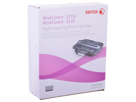 Картридж Xerox 106R01487 для WC 3210/3220. Чёрный. 4100 страниц.
