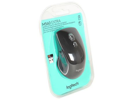 Мышь (910-003882) Logitech Wireless Mouse M560 Black EWR
