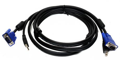 Набор кабелей D-LINK DKVM-CU Набор кабелей USBx2, VGAx1 для DKVM-xU, KVM-221