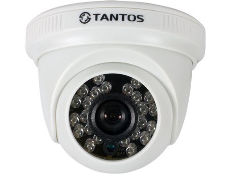 Камера TANTOS TSc-EBecof1 (2.8) купольная универсальная видеокамера 4 в1 (AHD, TVI, CVI, CVBS) 720p с функцией «День/Ночь», 1/4" Progressive CMOS Sens