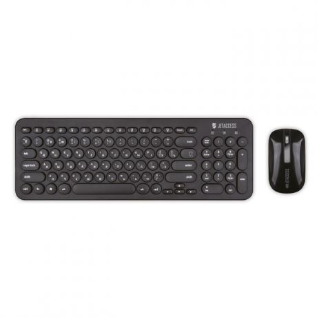 Беспроводная клавиатура Jet.A SlimLine KM30 W Black USB 96 клавиш + 12