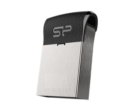 USB флешка Silicon Power Touch T35 16GB Black Silver (SP016GBUF2T35V1K) USB 2.0