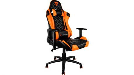 Кресло компьютерное игровое Thunder X3 TGC12 оранжево-черный TGC12-BO