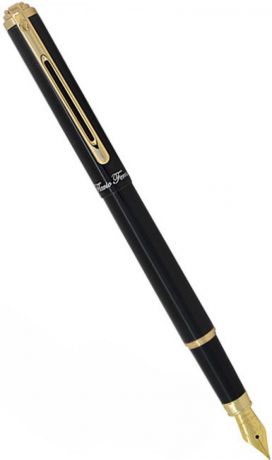Ручка Перьевая Classico, глянцевый черный лакированый корпус, позолоченные детали