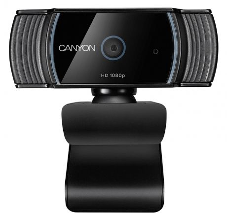 Веб-камера Canyon CNS-CWC5 черный, 2 МПbrc, FHD, USB 2.0 крепление для штатива, автофокус, микрофон с автоматическим шумоподавлением