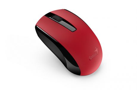 Мышь беспроводная Genius ECO-8100 Red оптическая, 1600 dpi, 2 кнопки + колесо