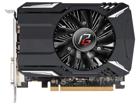 Видеокарта ASRock Phantom Gaming Radeon RX550 2G 2Gb 1183 Mhz AMD RX550/GDDR5/6000Mhz/128 bit/PCI-E/DVI,DP,HDMI