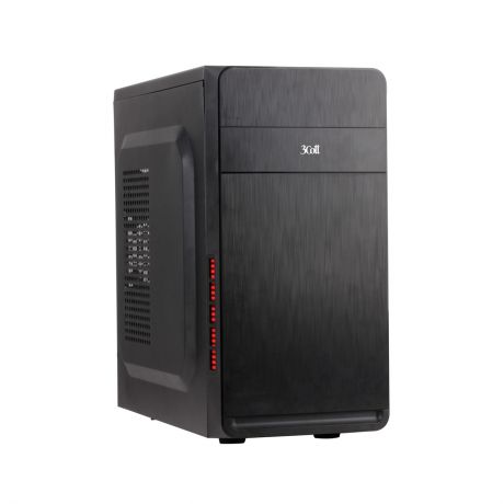 Компьютер Office 106 Системный блок Black / AMD A4-6300 3.7GHz / 4GB / 500GB / встроенная Radeon HD 8370D / DVD-RW / Win 10 Home
